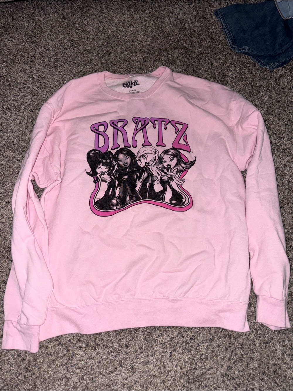 Bratz Pink Graphic Crewneck Sweatshirt